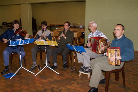 Volkstanzmusik Gunzwil Probe in Fiesch